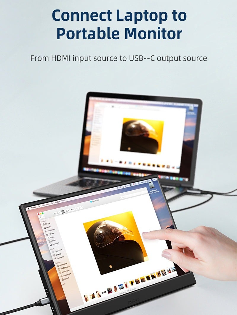 CABLETIME ACTIVE HDMI TO USB-C CABLE WITH USB POWER | 4K 60HZ UNIDIRECTIONAL ADAPTER COMPATIBLE WITH XREAL AIR 2, ROKID MAX, RAYNEO | CONNECTS PS5, XBOX, SWITCH DOCK TO PORTABLE MONITORS-2 METER - Image 2